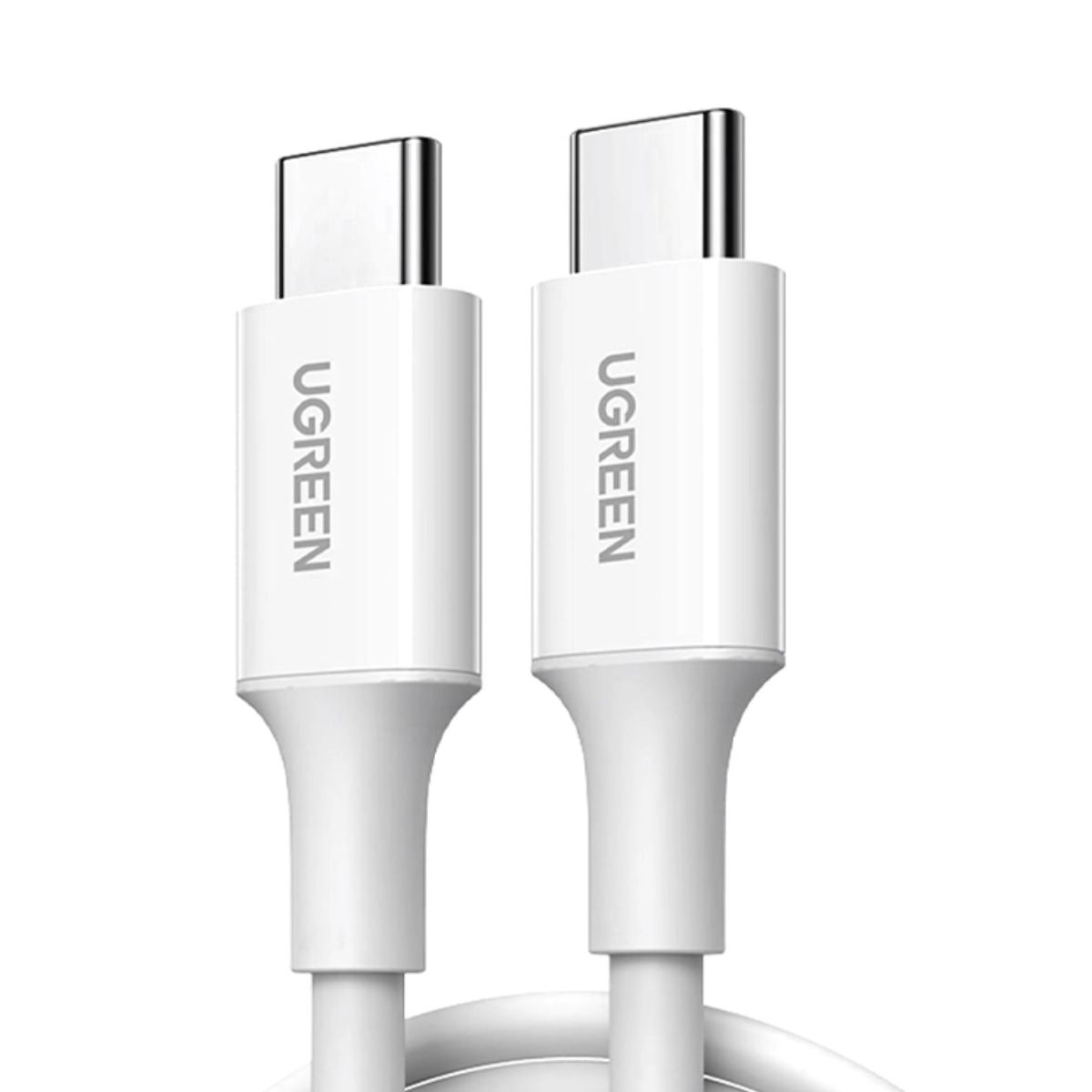 Cáp sạc dài 50cm USB type C Ugreen 60517 US264 màu trắng, sạc nhanh Quick Charge 3.0