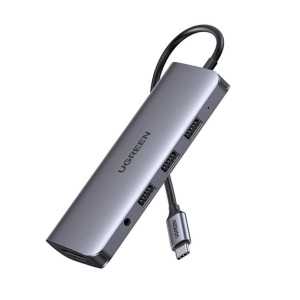 Bộ chuyển đổi 10 in 1 Ugreen 80133 CM179 tốc độ truyền tải USB 3.0 5Gbps