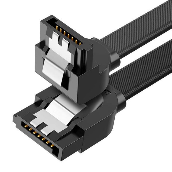 Cáp dữ liệu Angled SATA Ugreen 30797 US217 chiều dài cáp 50cm, tốc độ 6Gbps