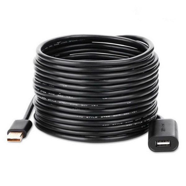 Cáp USB nối dài 20m có chíp khuếch đại chính hãng Ugreen 10324 Cao cấp